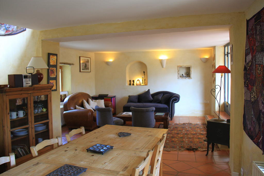 La Salamandre Bleue Villa Chantemerle-lès-Grignan Rum bild